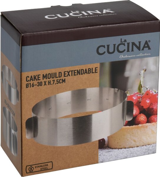 La Cucina Bővíthető tortaforma, átmérő 16-30 cm