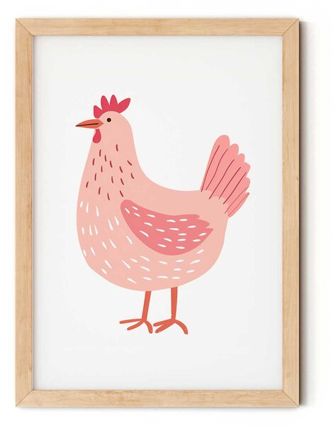 Kakas minimalista falikép gyerekszobába A4 (21x30 cm)