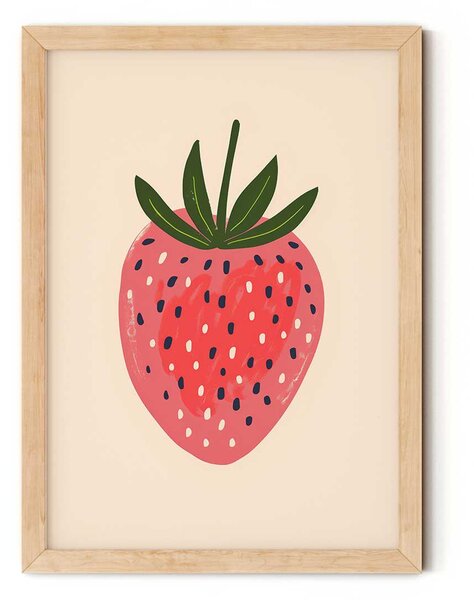 Eper minimalista falikép gyerekszobába A4 (21x30 cm)
