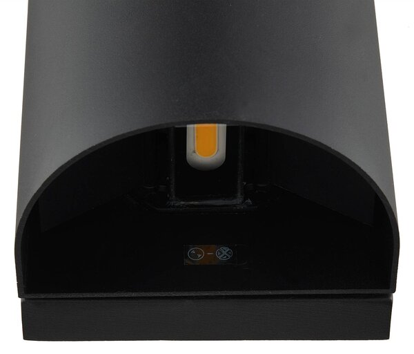 Lindby Gladis LED kültéri fali lámpa, Fekete, Alumínium, Modern