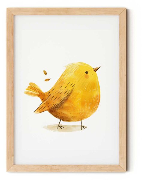 Kiscsibe minimalista falikép gyerekszobába A4 (21x30 cm)