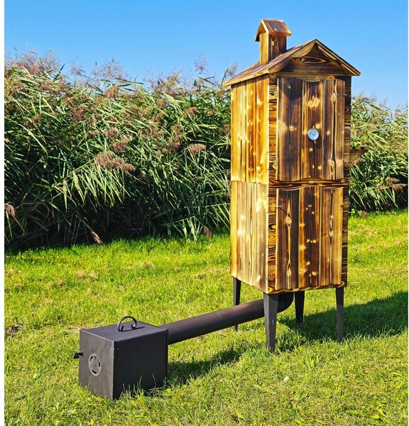 SETA HÁZI FÜSTÖLŐ OPÁL+ TŰZTÉR DUPLA (BBQ - SMOKER)