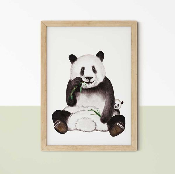 Panda II. gyerekszobai falikép A4 (21x30 cm)