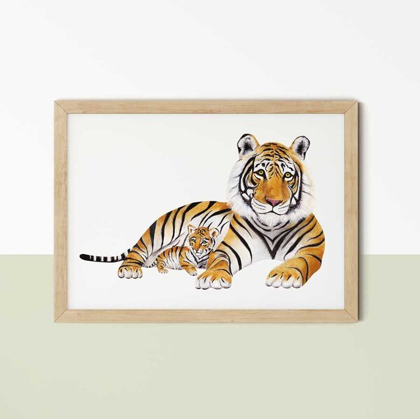 Tigris II. gyerekszobai falikép A4 (21x30 cm)