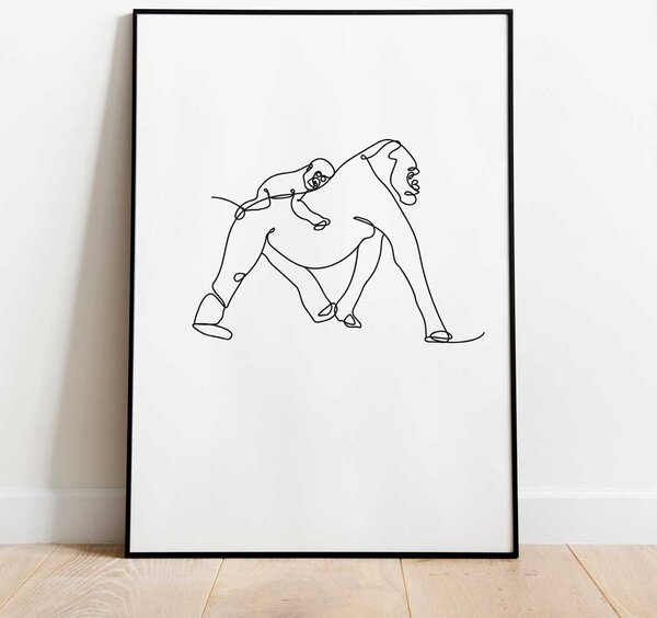 Veszélyeztetett állatok: hegyi gorilla A5 (15x21 cm)