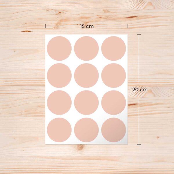 Minimalista pötty falmatrica - választható színek és méretek 4,5 cm