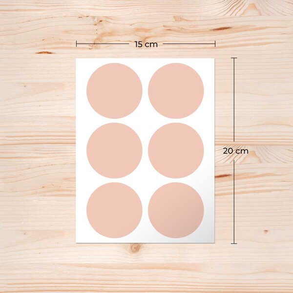 Minimalista pötty falmatrica - választható színek és méretek 6 cm