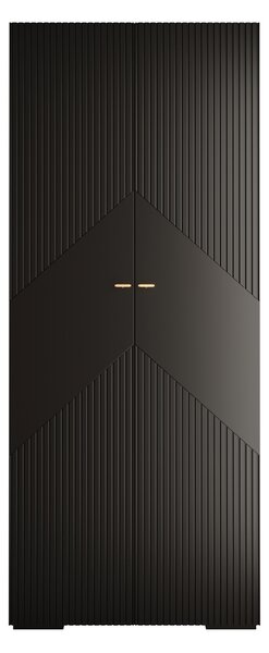MANHATTAN 2 ruhásszekrény 100x237x47 - fekete