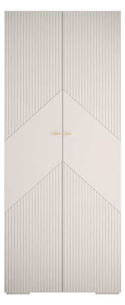 MANHATTAN 2 ruhásszekrény 100x237x47 - fehér