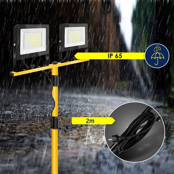 Toolight Rea, Halogén LED épületek állványon RSL006-2x100N, OSW-10206