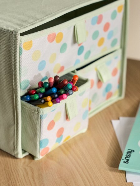 Sinsay - Textil tárolódoboz fiókokkal - többszínű