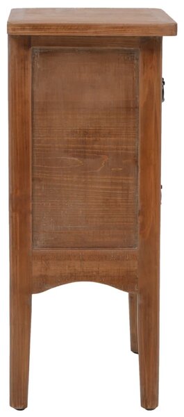 VidaXL barna tömör fenyő éjjeliszekrény 40 x 29 x 68 cm