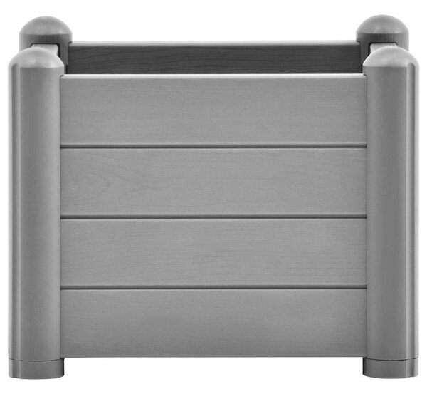 Kőszürke kerti PP magaságyás 43 x 43 x 35 cm