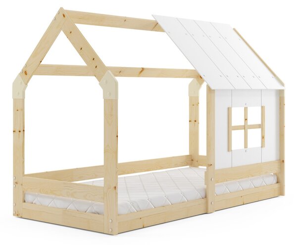 DOMEK gyerekágy ablakkal 80×160 cm Fenyő
