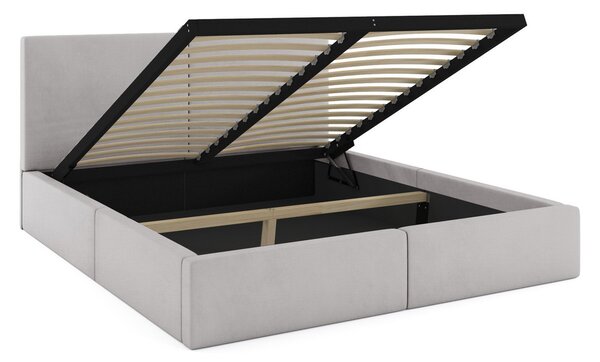 HILTON kárpitozott ágy matrac nélkül 120×200 cm Szürke