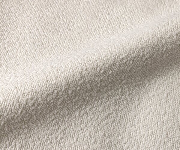 DELIFE Lounge fotel Nova 88x88 cm bouclé krémfehér