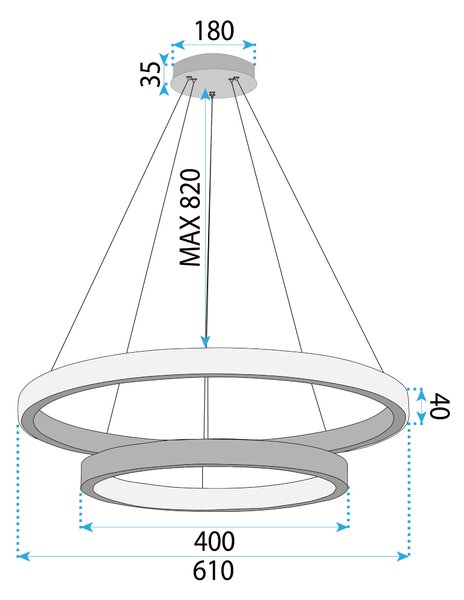 Lámpa LED APP1772-CP GOLD BRUSH