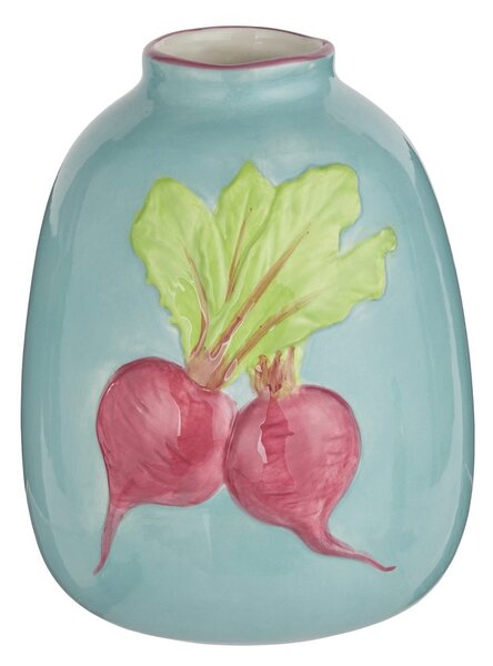 VEGGIE kerámia váza 18 cm , cékla
