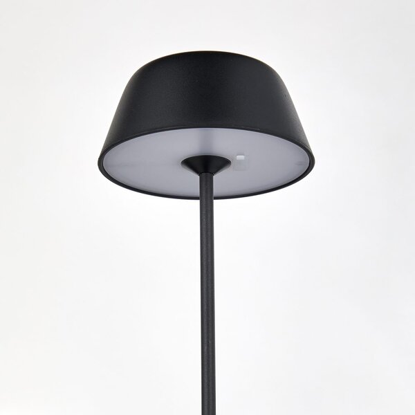 LIGHT UP LED asztali lámpa 27 cm, fekete