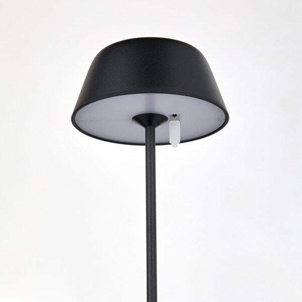 LIGHT UP LED asztali lámpa 27 cm, fekete