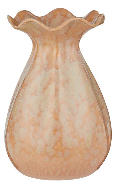 FLORA kerámia váza 26cm , bézs
