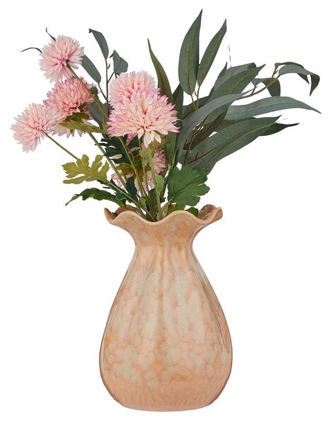 FLORA kerámia váza 26cm , bézs
