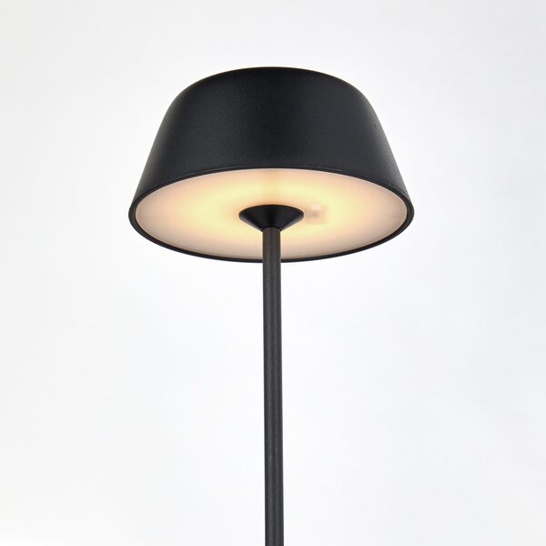 LIGHT UP LED asztali lámpa 27 cm, fekete