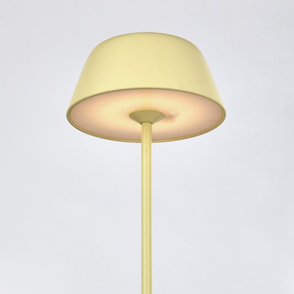 LIGHT UP LED asztali lámpa 27 cm, sárga