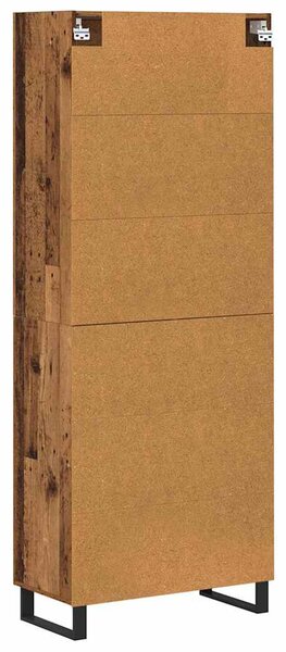 Magasfiú 2 pcs Öreg fa 69,5 x 34 x 180 cm Műanyag Fa és Üveg