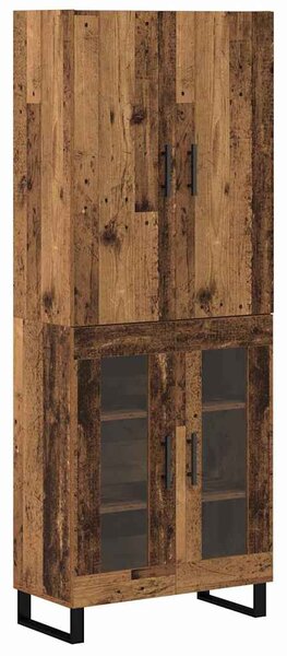 Magasfiú 2 pcs Öreg fa 69,5 x 34 x 180 cm Műanyag Fa és Üveg