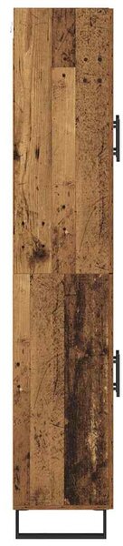 Magasfiú 2 pcs Öreg fa 69,5 x 34 x 180 cm Műanyag Fa és Üveg