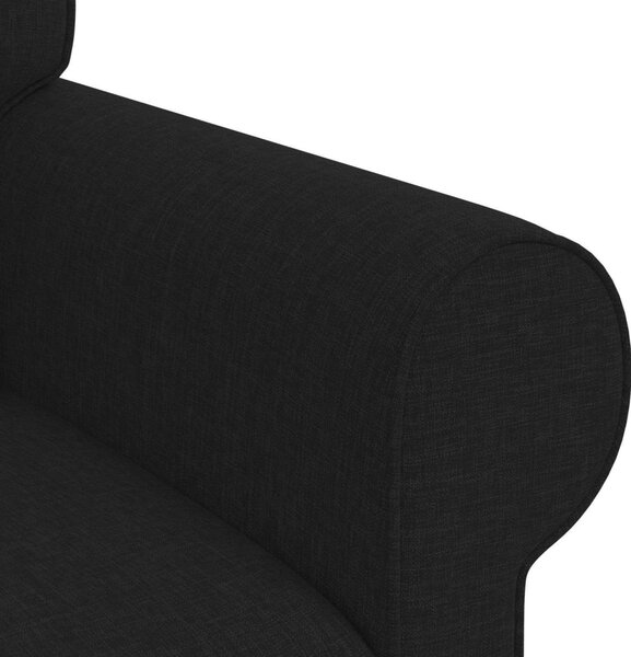 VidaXL Kanapé Szett 2 pcs Fekete 175 x 82 x 80 cm szövet