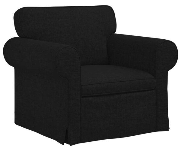 VidaXL Kanapé Szett 2 pcs Fekete 175 x 82 x 80 cm szövet