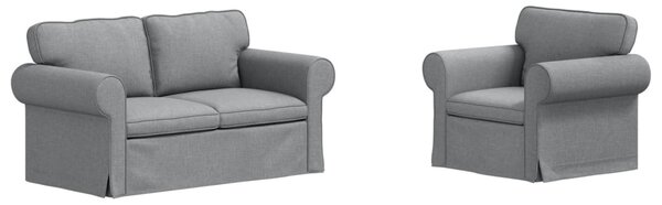 VidaXL Kanapé 2 pcs Világosszürke