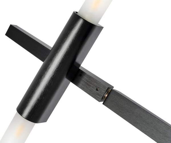 King Home Candelabr 6 Függőlámpa Alumínium Fekete Faág-inspirált