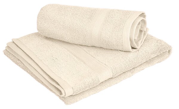 CLARYSSE ELEGANCE törölköző 60x110 cm krémszínű, 100% pamut