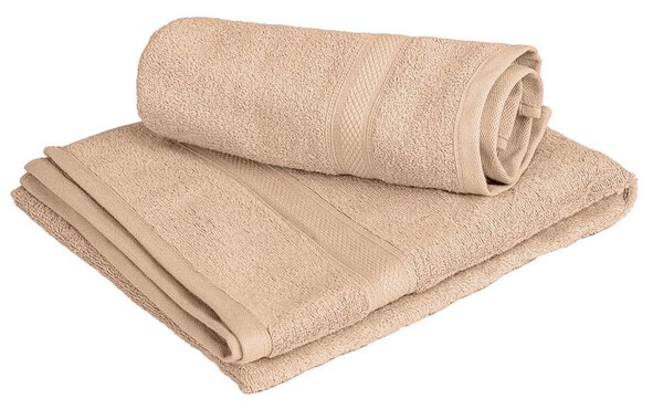 CLARYSSE ELEGANCE törölköző 70x140 cm homokszínű, 100% pamut