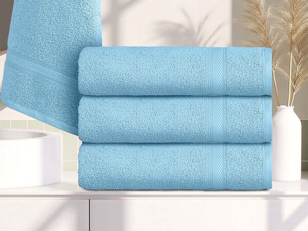 CLARYSSE ELEGANCE törölköző 70x140 cm világoskék, 100% pamut