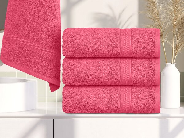 CLARYSSE ELEGANCE törölköző 60x110 cm korall, 100% pamut