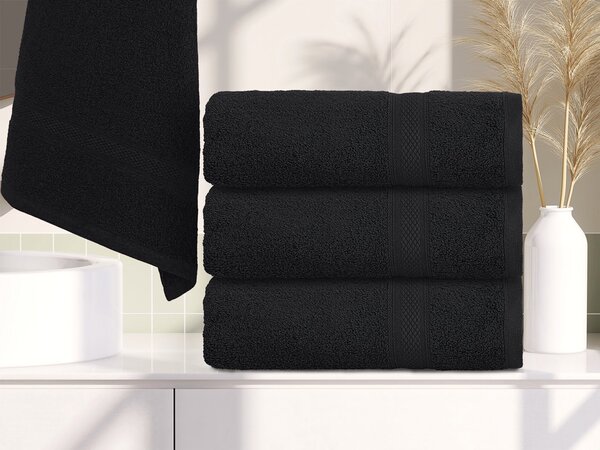 CLARYSSE ELEGANCE kéztörlő 60x110 cm antracit, 100% pamut