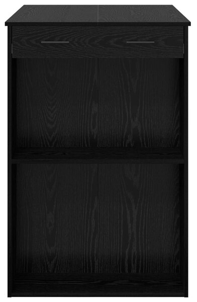 Bárasztal 102 x 70 x 103,5 cm Szerelt Fa Fekete tölgy