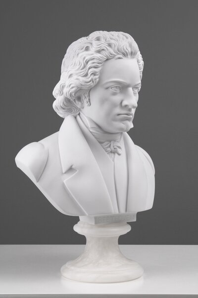 Beethoven mellszobor márvány luxus lakberendezés modern lakásdekoráció