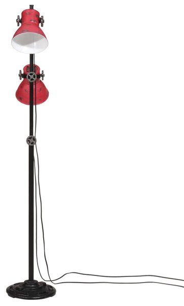 Kopott piros fali lámpa 25 W 25x25x90/140 cm E27