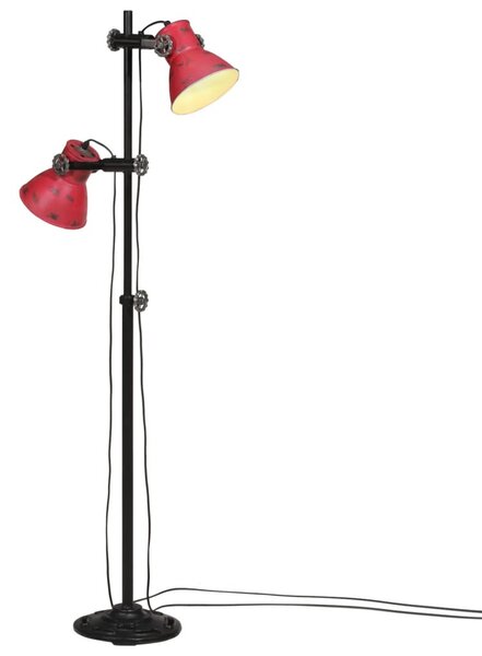 Kopott piros fali lámpa 25 W 25x25x90/140 cm E27