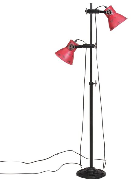 Kopott piros fali lámpa 25 W 25x25x90/140 cm E27