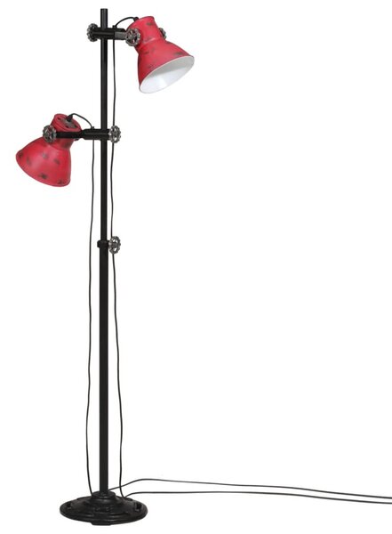 Kopott piros fali lámpa 25 W 25x25x90/140 cm E27