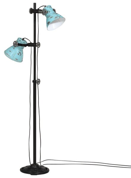 Kopott kék állólámpa 25 W 25x25x90/140 cm E27