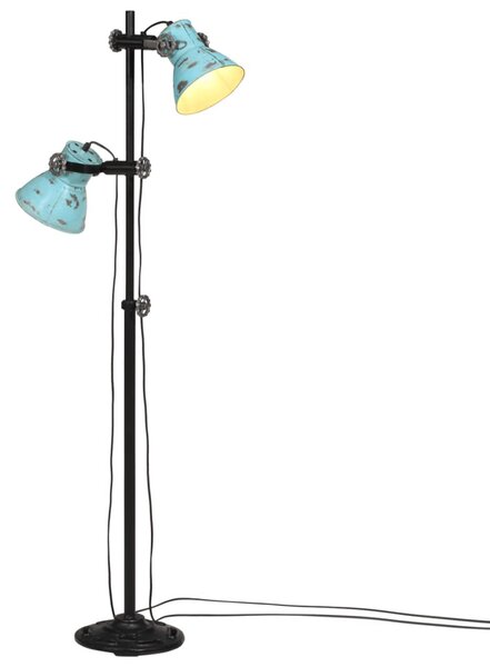 Kopott kék állólámpa 25 W 25x25x90/140 cm E27