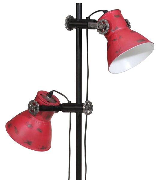 Kopott piros fali lámpa 25 W 25x25x90/140 cm E27