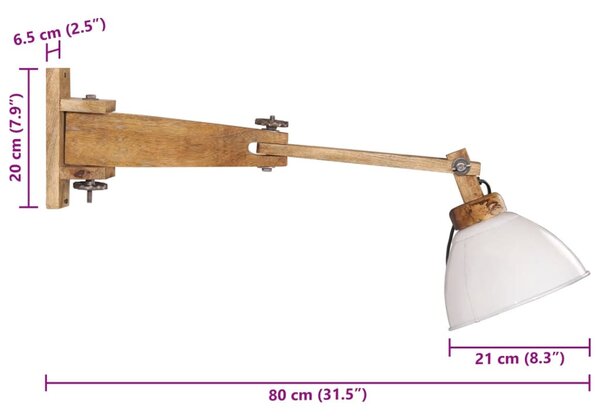 Fehér falilámpa 25 W E27